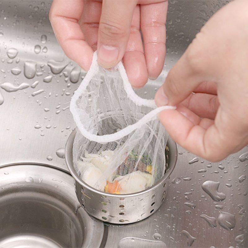 厨房水槽过滤网松紧一次性洗碗池漏网家用洗菜下水道垃圾过滤网袋