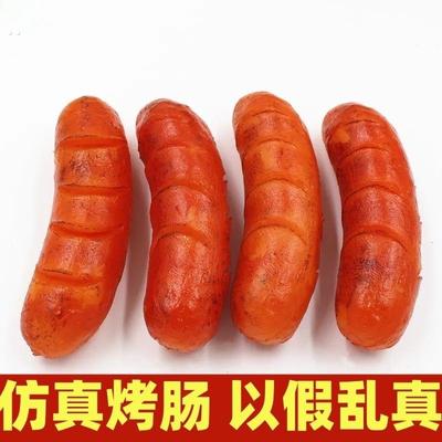 仿真烤肠仿真假烤肠香肠热狗假食物模型烧烤店小吃摊展示表演道具