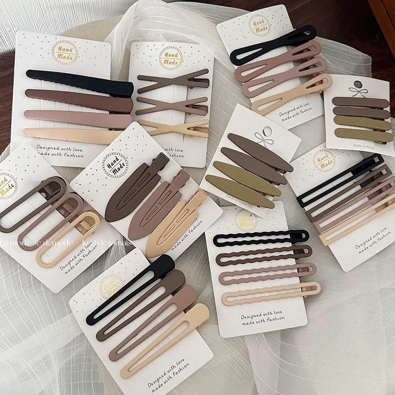 刘海夹发夹鸭嘴夹碎头发抓夹头饰无痕化妆专用夹子侧边一字夹发卡