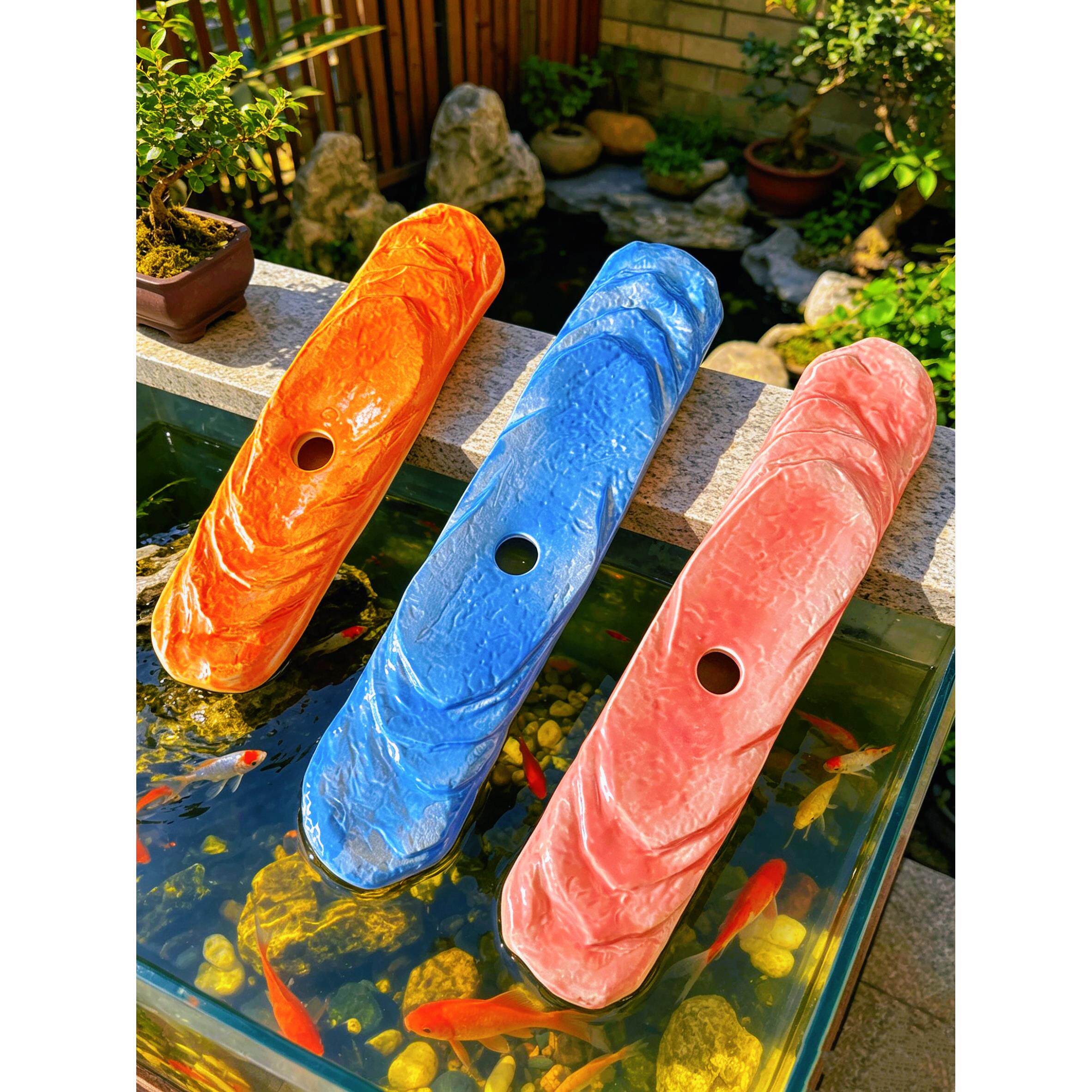 古法循环生态缸自制喷泉出水口装饰摆件流水器配件支撑板假山陶罐