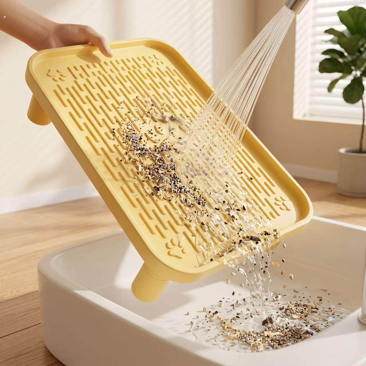 猫砂垫脚踏板防滑控砂垫猫咪控砂台宠物用品猫咪专用猫砂盆垫子