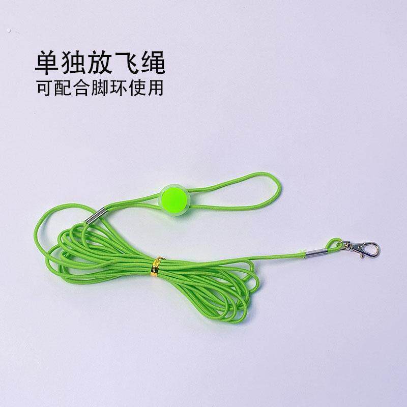 鹦鹉放飞绳耐磨鸟轻质弹力绳虎皮牡丹玄凤脚环彩色外出牵引遛鸟绳