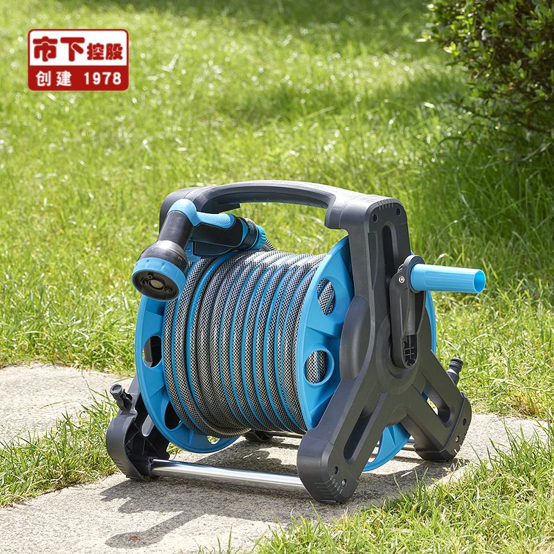 市下 水管车洗车水枪收纳箱便携式箱家用园林洒水清洁浇花水管架