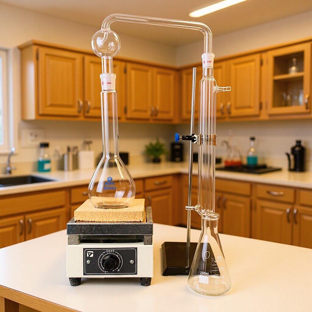 凯氏定氮蒸馏器500ml/24# 玻璃氨氮蒸馏装置 配蛇形冷凝管蒸汽