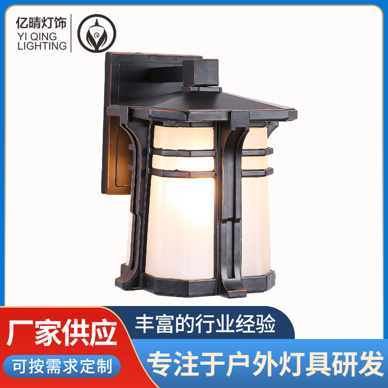 太阳能壁灯户外别墅家用围墙阳台走廊过道灯大门中式壁灯现货批发