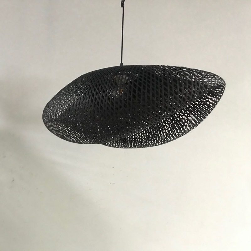 竹灯笼手工吊灯复古灯罩餐厅酒店火锅店竹藤吊灯复古竹艺编织吊灯