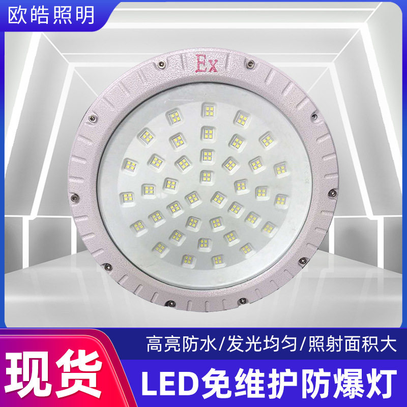 led工矿灯防爆灯生产仓库投光灯家用吸顶防爆户外路灯圆形广告灯