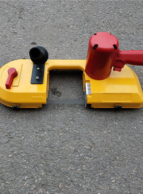 FDJ-120气动线锯矿用手持式带锯无火花切割钢轨油管锚杆风动便携