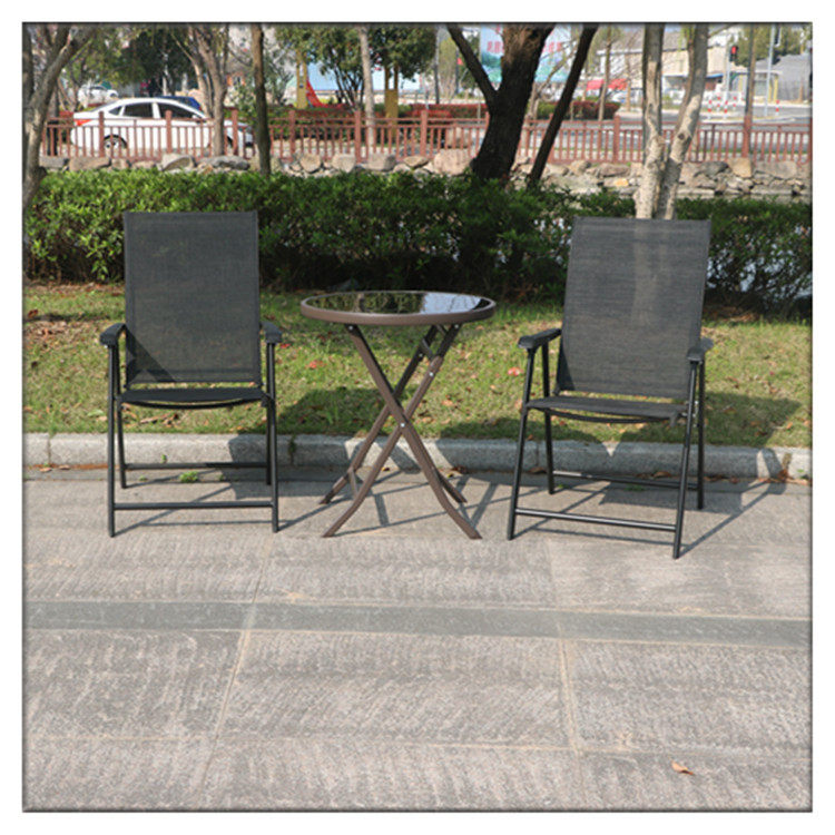 户外折叠桌椅庭院休闲 六眼藤编咖啡厅户外桌椅 藤椅组合折叠椅