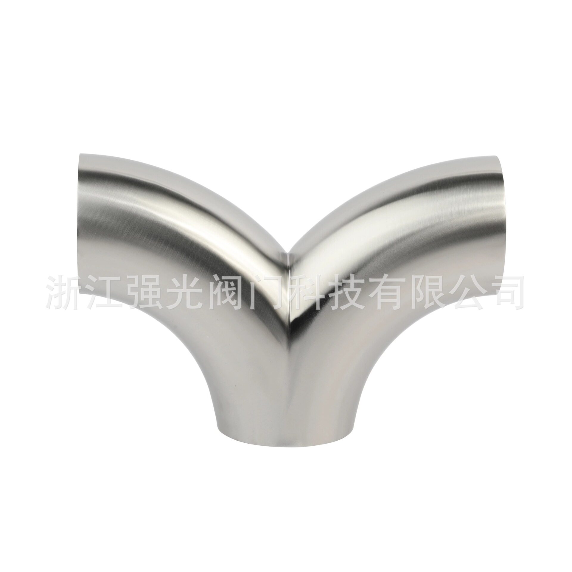 卫生级不锈钢Y形三通快装卡箍