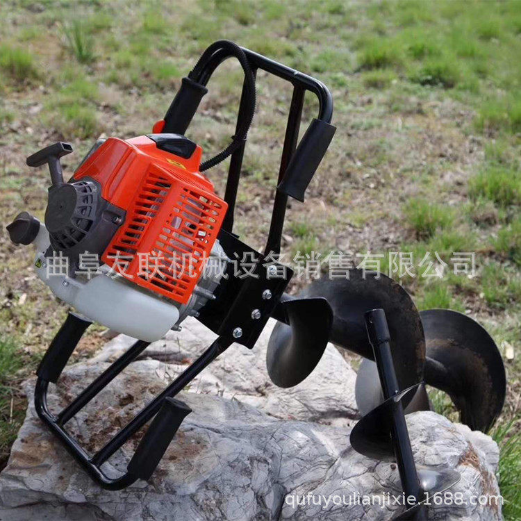 手推式小型打坑机 苗木种植手持打坑机 手提式栽树挖坑机65