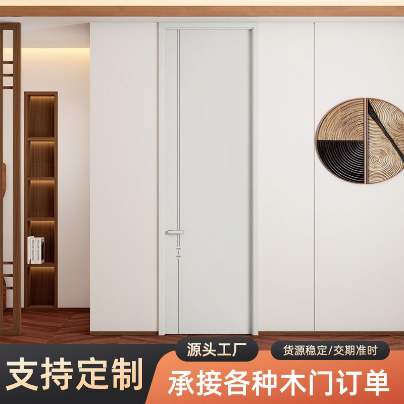 民宿木门原木门实木复合门卧室门套装门室内家用免漆门烤漆门