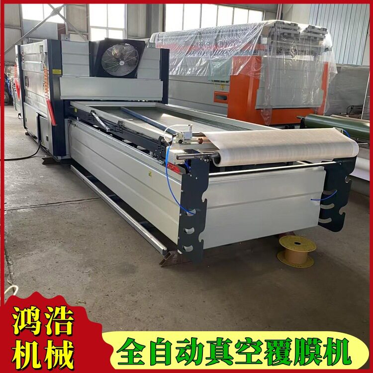 全自动双工位模压门热转印木纹纸覆膜机 软硬包皮革墙布吸塑机