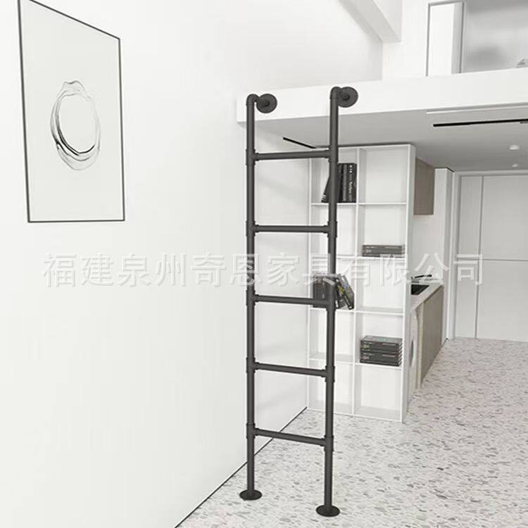 梯子爬梯家用学生宿舍楼上下床双层床爬梯阁楼天台步梯工业风直梯