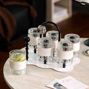 杯轻奢客厅高级具玻璃水壶待客茶杯2025喝水杯子家用套装 茶具新款