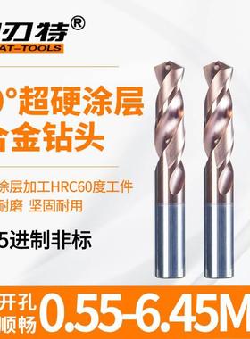 60度0.05进制非标整体合金钻钨钢钻头麻花钻3.05 4.05 5.05 6.05