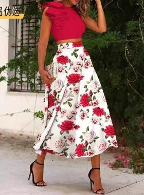 Women's summer high waisted skirt  女高腰裙