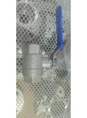 江苏欧莎阀门/304不锈钢高压球阀DN20二片式球阀6分3/4 PN130