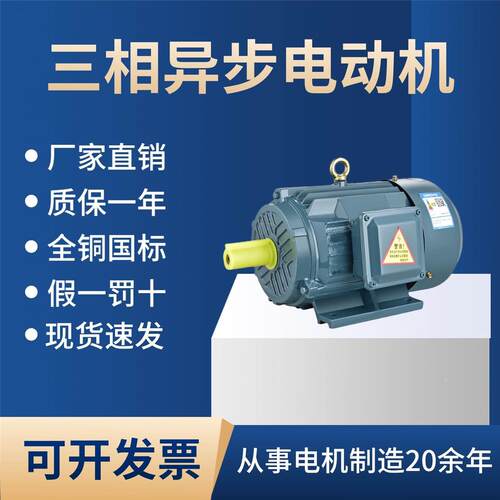 三相电机YE3/YE2/Y90L-4 1.5KW /0.75/1.1/2.2KW100L-4全铜国标
