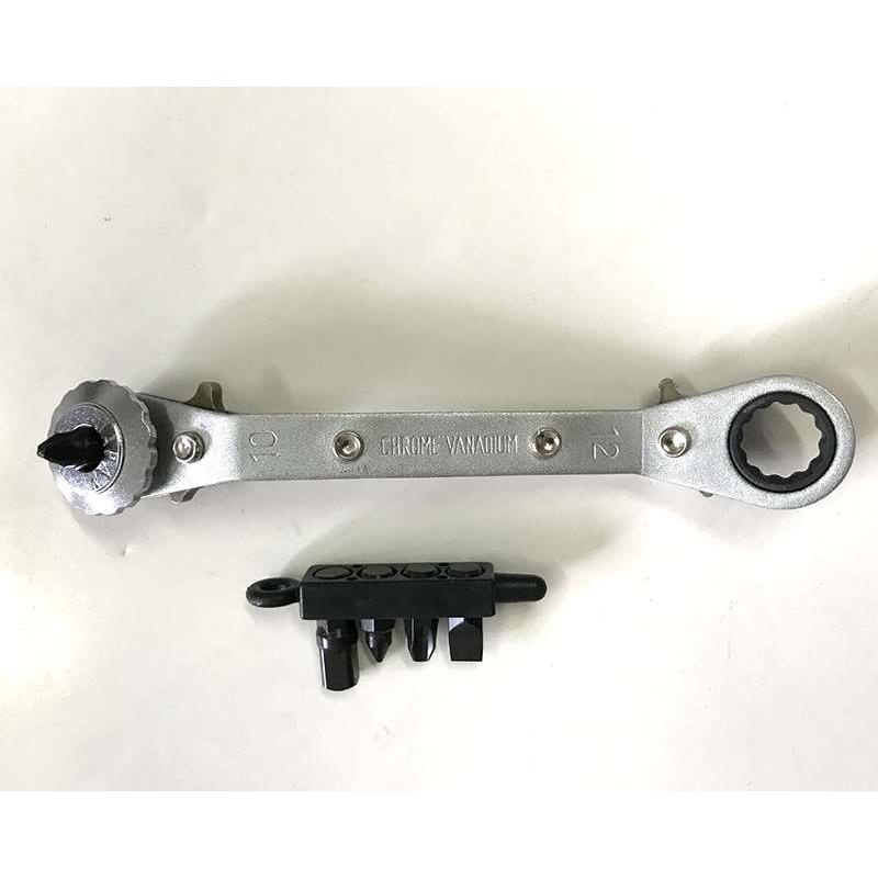 日本SUNFLAG棘轮螺丝刀梅花扳手10-12mm 770 ENGINEER DR-56