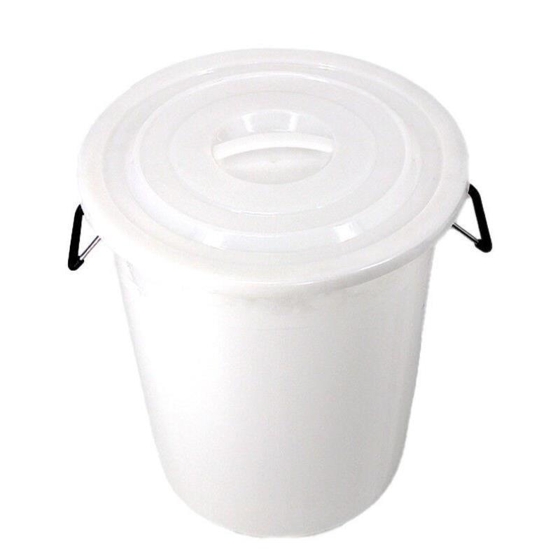 冰禹-7513大号加厚塑料圆桶圆形收纳桶大容量水桶垃圾桶160L白
