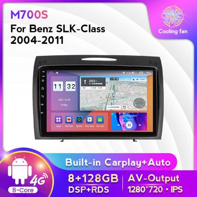 适用于奔驰SLKR171R17204-11款改安卓大屏中控车载导航一体机