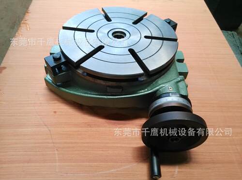 铣床回转分度盘TS250A回转工作台卧式分度盘 铣床工作台10寸转盘