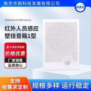红外人员感应壁挂音箱施工安全壁挂音箱人体红外线音响店铺专用