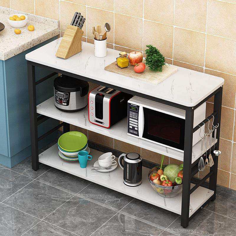 云泽厨房小长桌切菜桌家用多层桌多功能微波炉架简易切菜台长方形