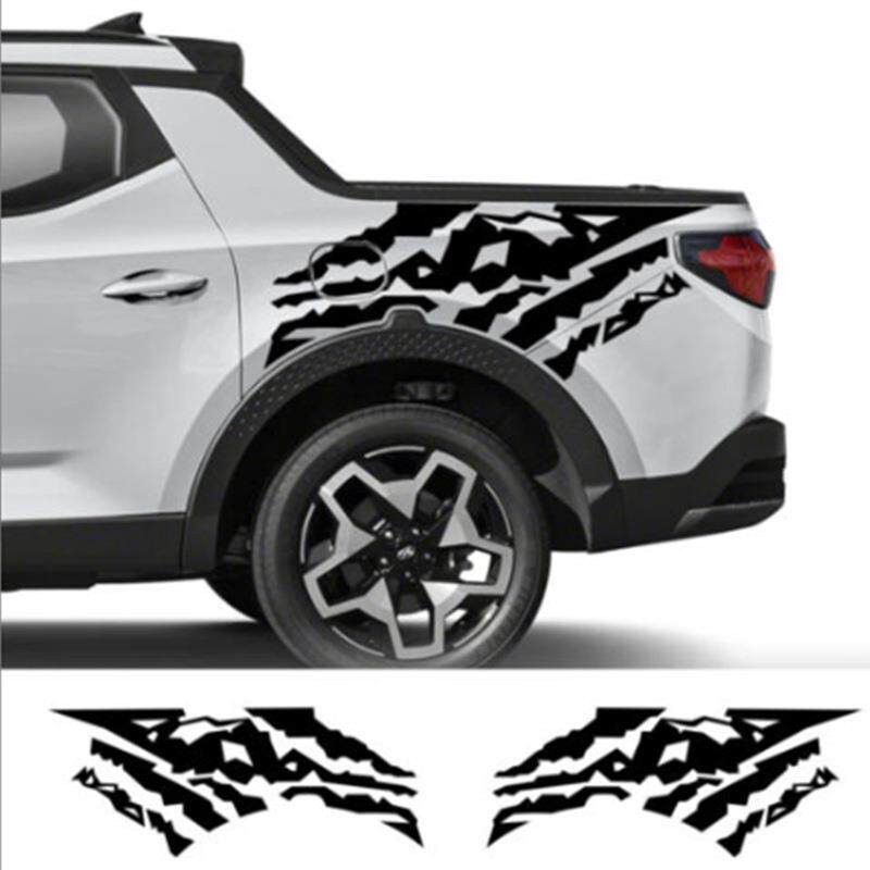 适用于现代圣克鲁斯SESEL皮卡尾箱车贴车身贴纸A1489