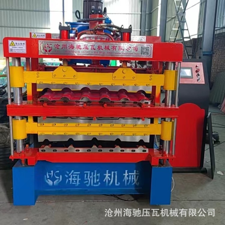 海驰机械三层压瓦机一机多用
