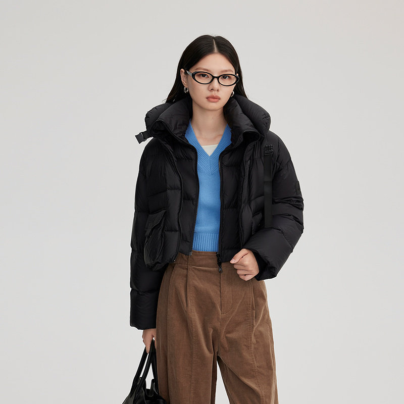 艾莱依可脱卸U型枕短款羽绒服冬季新款女面包服鹅绒简约通勤外套,女装/女士精品,羽绒服,淘宝优惠券,粉丝福利购,淘宝优惠卷