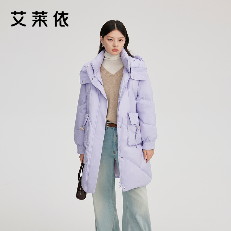 艾莱依长款羽绒服2024新