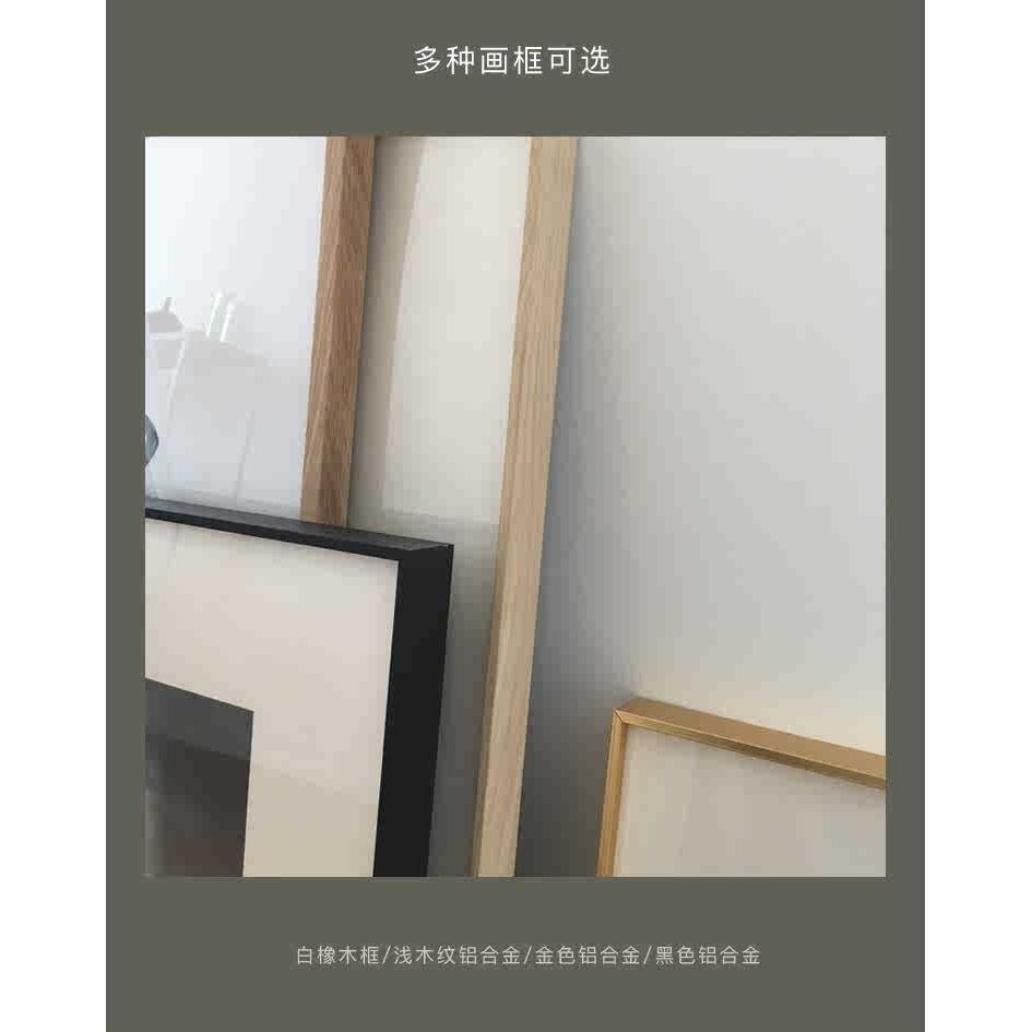 波普艺术装饰画潮流时尚挂画小众正方形卡纸原木风书房街头图片