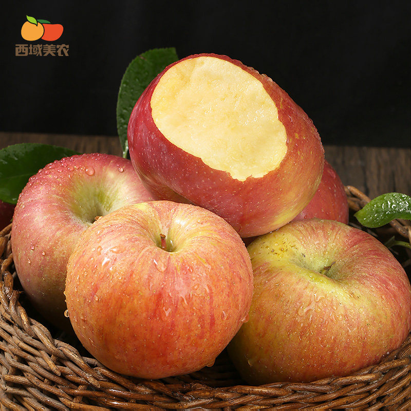 西域美农新疆阿克苏冰糖心苹果4.5斤红富士丑苹果当季新鲜水果B,水产肉类/新鲜蔬果/熟食,苹果,淘宝优惠券,粉丝福利购,淘宝优惠卷