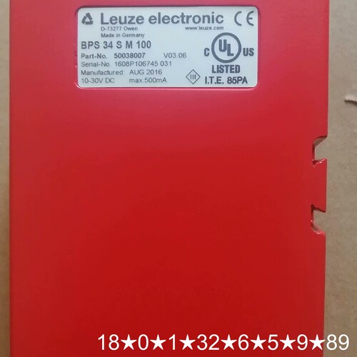 条码扫描仪BPS34SM100 50038007全裸机