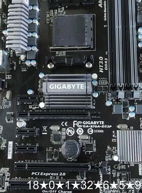 GA-970A-DS3P主板 实物拍照，成色如图，正常使