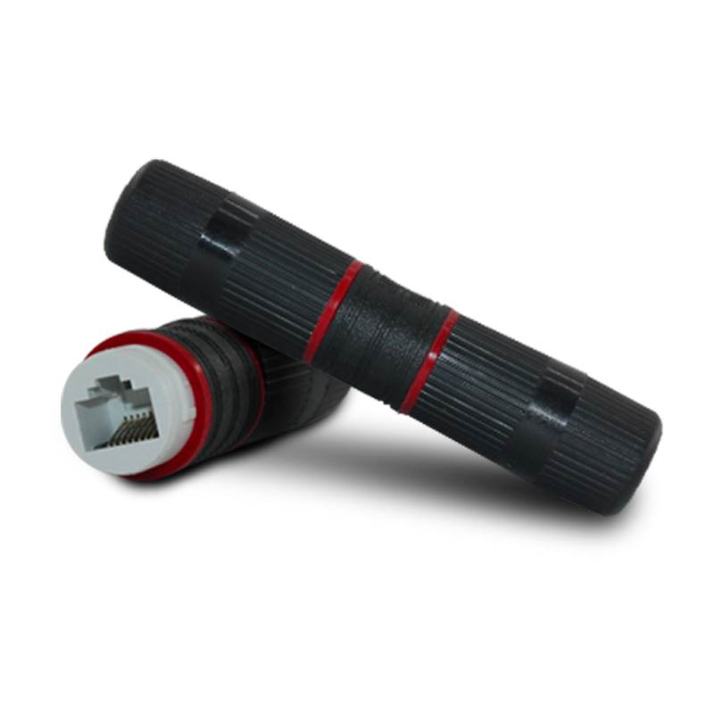 室外防水rj45网络对接头网线直通头千兆百兆网线监控延长器连接器