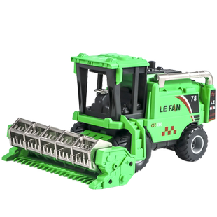 儿童收割机玩具割麦车模型农夫车大号拖拉机惯性农场联合收割机男