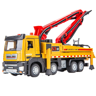 合金水泥泵车大号玩具车儿童工程车模型可喷水运输车混凝土车男孩