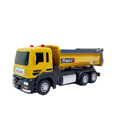 声光翻斗车儿童玩具车模型工程车大号回力运输车渣土车男孩大卡车