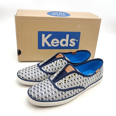 正品Keds经典立体几何牛筋底防滑舒适平底女鞋百搭鞋WF54915