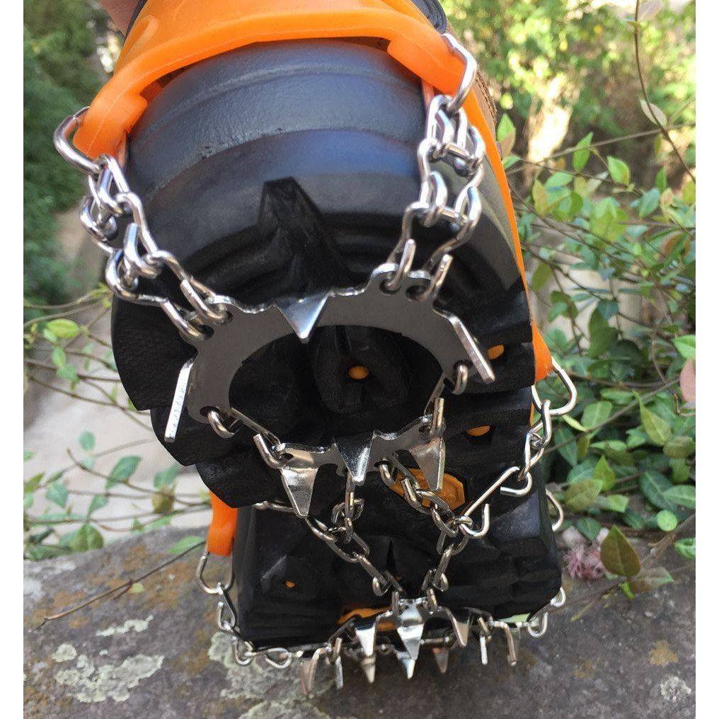 户外冰爪19齿不锈钢雪地防滑鞋套雪爪攀岩装备冰抓登山徒步鞋钉链,户外/登山/野营/旅行用品,冰爪,淘宝优惠券,粉丝福利购,淘宝优惠卷