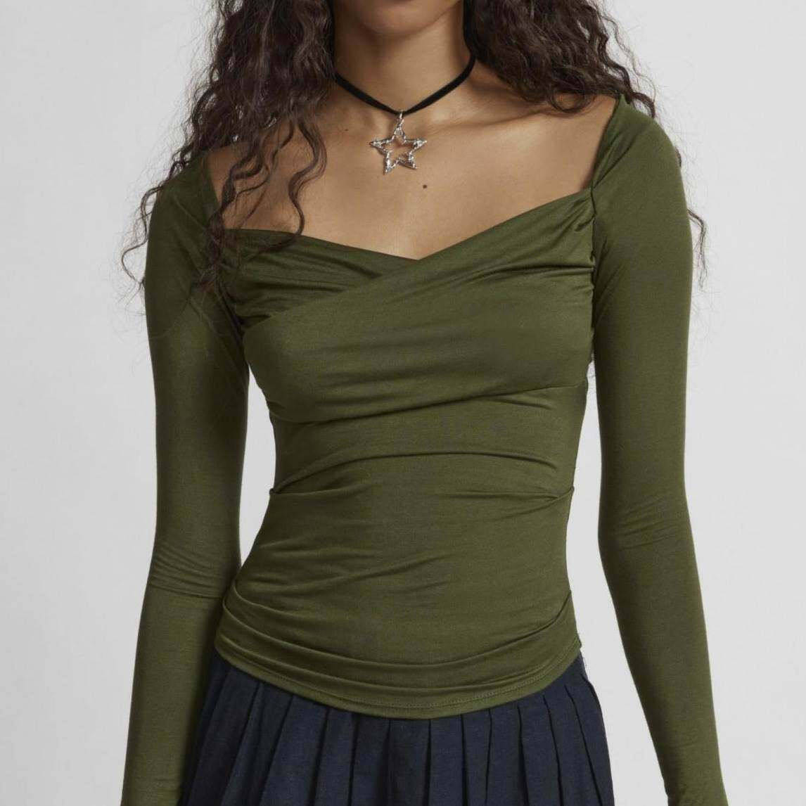 Top Underlay Shirt Slim Fit Long Sleeve T-shirt Female