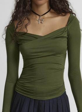 Top Underlay Shirt Slim Fit Long Sleeve T-shirt Female