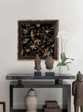 法式复古装饰画客厅卧室餐厅玄关挂画欧式小众创意画美式壁画A187