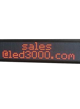 Electronic LED display programmable scrolling information