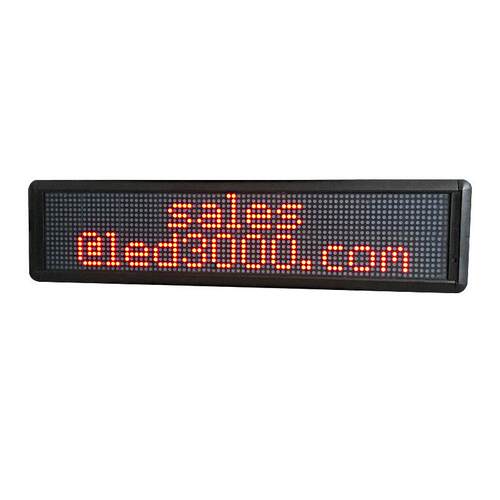 Electronic LED display programmable scrolling information