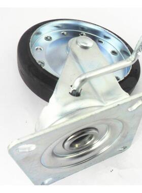 5008-3-T3-RS M-200 8寸黑色弹性橡胶刹车轮 载重250KG