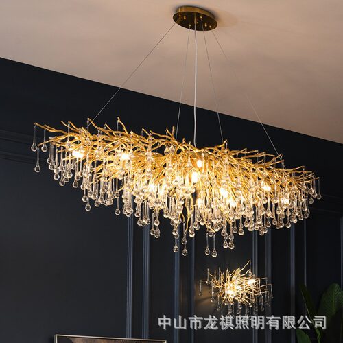后现代轻奢法式水晶灯简约餐